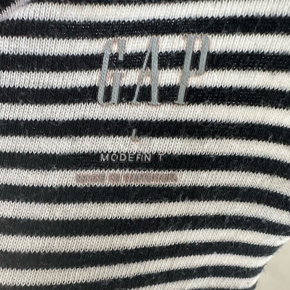 GAP Boatneck Striped Long Sleeve Top in Tall - Picture 3 of 3